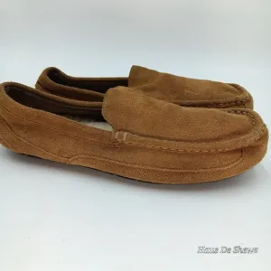 UGG Mens Ascot Slippers Suede Brown 10