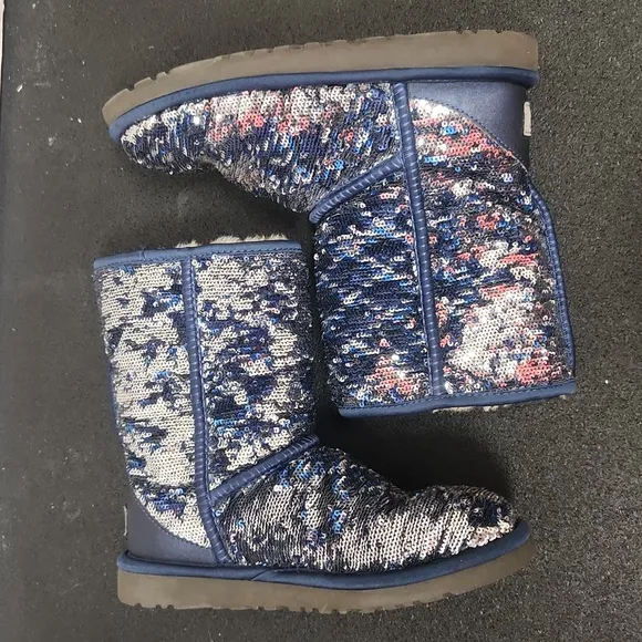 Ugg navy sequin boots