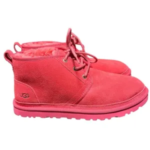 UGG NEUMEL SAMBA RED Suede Chukka Low Boots 3236 Mens Size 10 NEW NO BOX