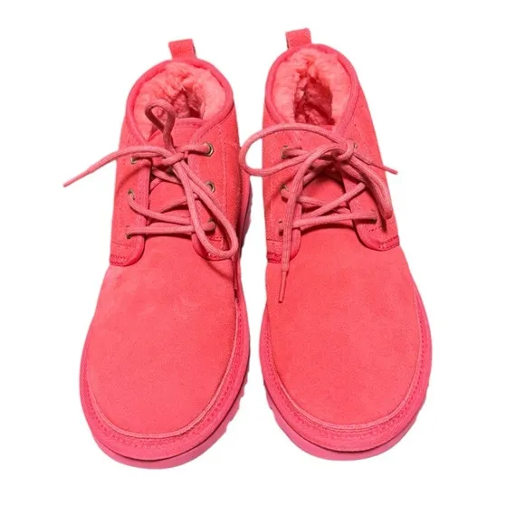 UGG NEUMEL SAMBA RED Suede Chukka Low Boots 3236 Mens Size 10 NEW NO BOX