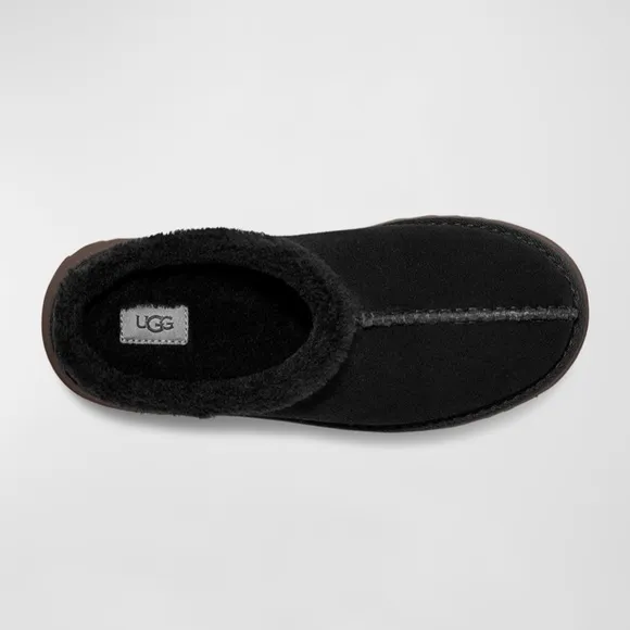 UGG NEW HEIGHTS COZY CLOG Black Suede Shoes