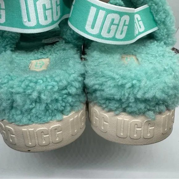 UGG OH FLUFFITA Sheepskin Slipper Slide Sandals 1120876  Size 8