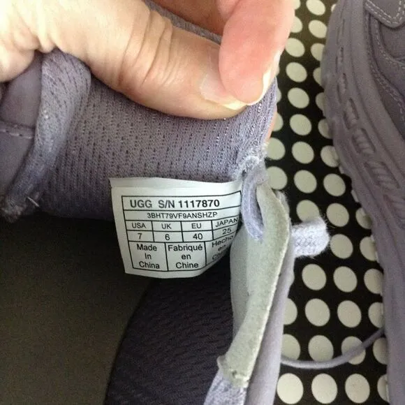 UGG Purple Platform Sneakers Size 7 Tennis Shoes S/N 1117870