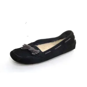 ugg roni slippers shoes moccasins blue sherpa womens sz 7