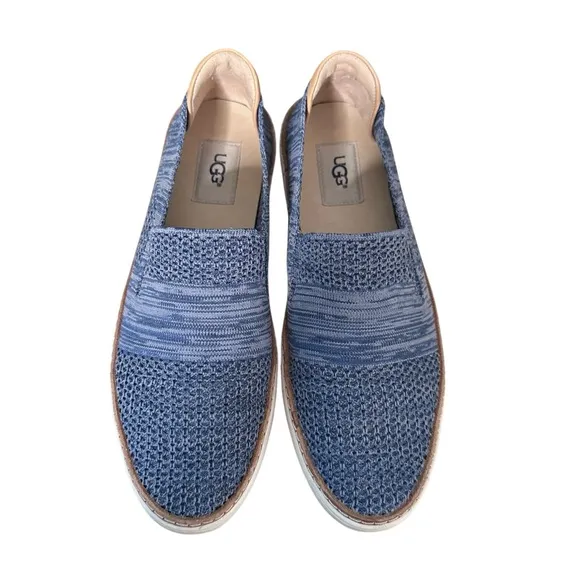 Ugg | Sammy Slip On Blue Leather Details Sneakers Size 8.5