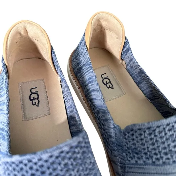Ugg | Sammy Slip On Blue Leather Details Sneakers Size 8.5