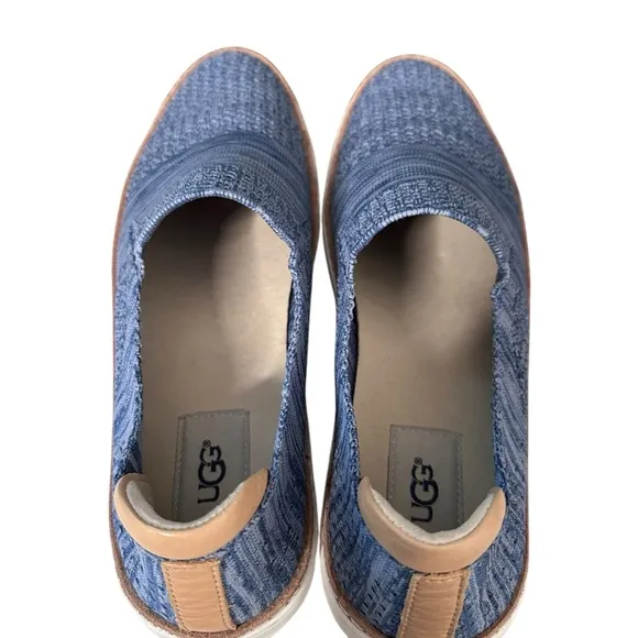 Ugg | Sammy Slip On Blue Leather Details Sneakers Size 8.5