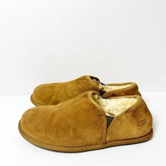 UGG SCUFF ROMEO CHESTNUT MEN SLIP ON SLIPPERS SHOES SIZE USA 10