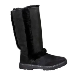 UGG Sundance II Revival Black SHEARLING Boots Women's Size 7 New