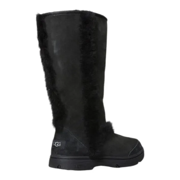 UGG Sundance II Revival Black SHEARLING Boots Women's Size 7 New