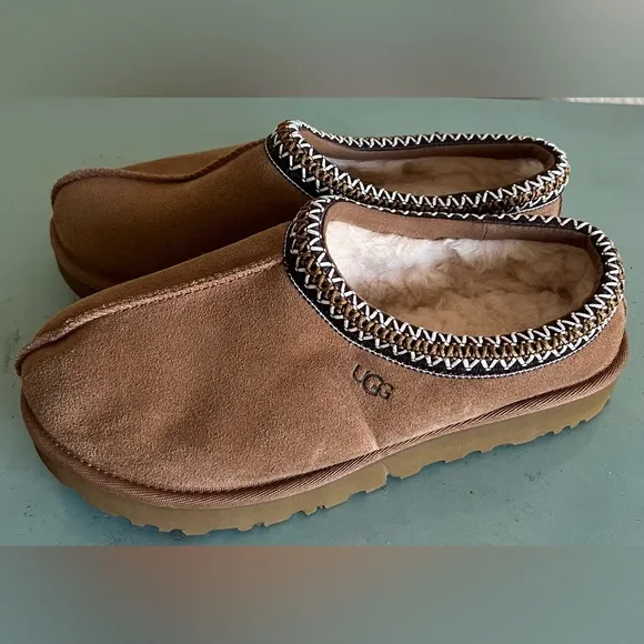 Ugg Tasman Braided Detail Shearling Slippers Shoes Size 9 US 8