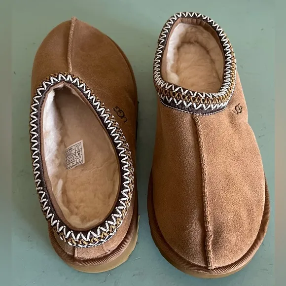 Ugg Tasman Braided Detail Shearling Slippers Shoes Size 9 US 8