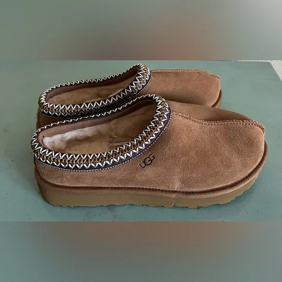 Ugg Tasman Braided Detail Shearling Slippers Shoes Size 9 US 8