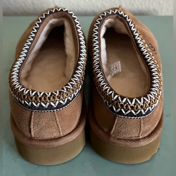 Ugg Tasman Braided Detail Shearling Slippers Shoes Size 9 US 8