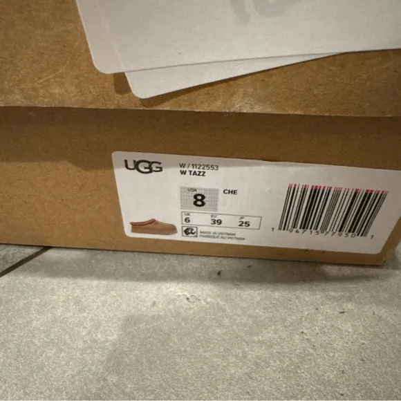 UGG Tazz Chestnut Platform womens shoes 1122553 Slippers Suede W 8