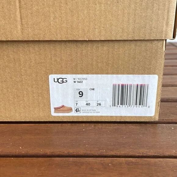 UGG Tazz slippers Chestnut Women Size 9