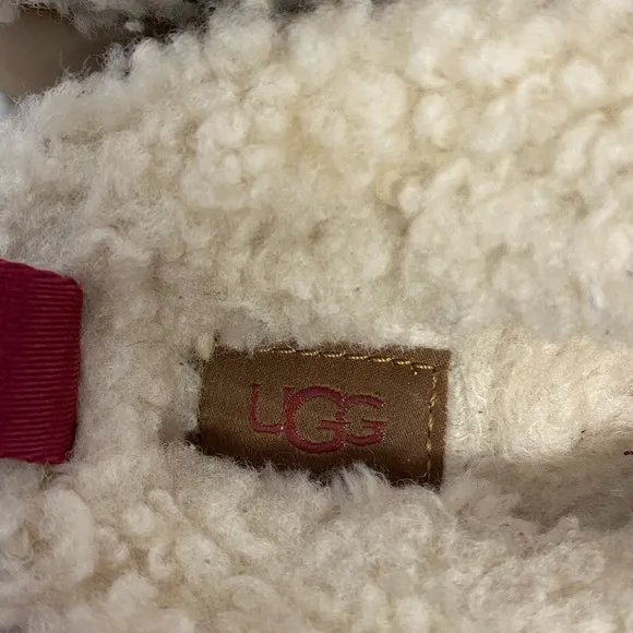 UGG TAZZ UGG BRAID SHEEPSKIN PLATFORM SLIPPERS SHOES, WOMENS Size 6