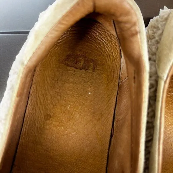 Ugg Women's Sz 8 Ricci Faux Sheepskin Slip-On Sneakers