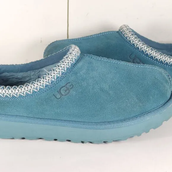 Ugg Women's Tasman US 9 Deep Ice Suede Sheepskin Lined Slip On Slippers Shoes
