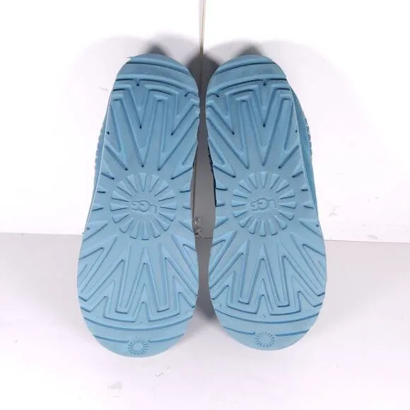 Ugg Women's Tasman US 9 Deep Ice Suede Sheepskin Lined Slip On Slippers Shoes