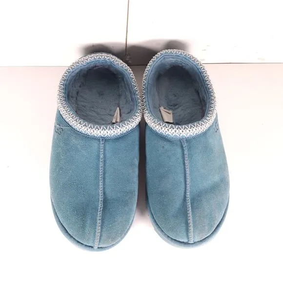 Ugg Women's Tasman US 9 Deep Ice Suede Sheepskin Lined Slip On Slippers Shoes