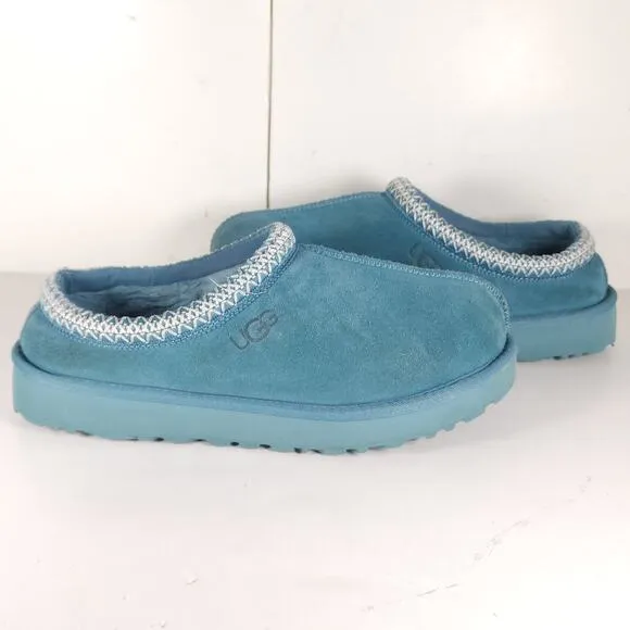 Ugg Women's Tasman US 9 Deep Ice Suede Sheepskin Lined Slip On Slippers Shoes