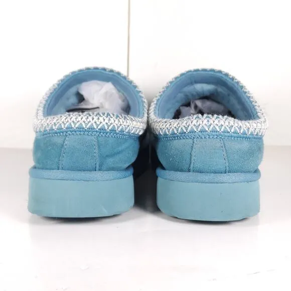 Ugg Women's Tasman US 9 Deep Ice Suede Sheepskin Lined Slip On Slippers Shoes