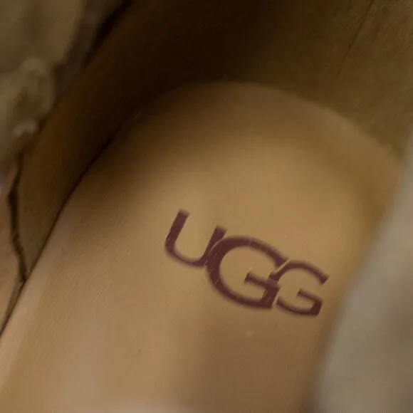 UGG Wylma Tan Brown Suede Booties Ankle Boots Women's 9.5