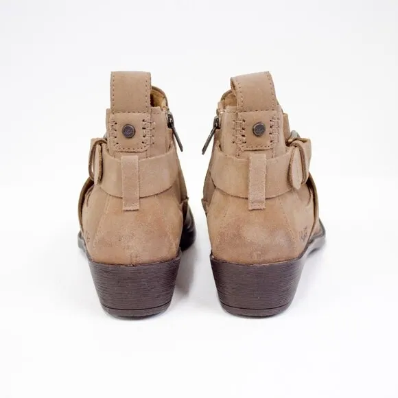 UGG Wylma Tan Brown Suede Booties Ankle Boots Women's 9.5