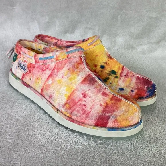 UGG X Ovadia Mens Tasman Slippers Loafer Size 11 Tie Dye Limited Edition Lined