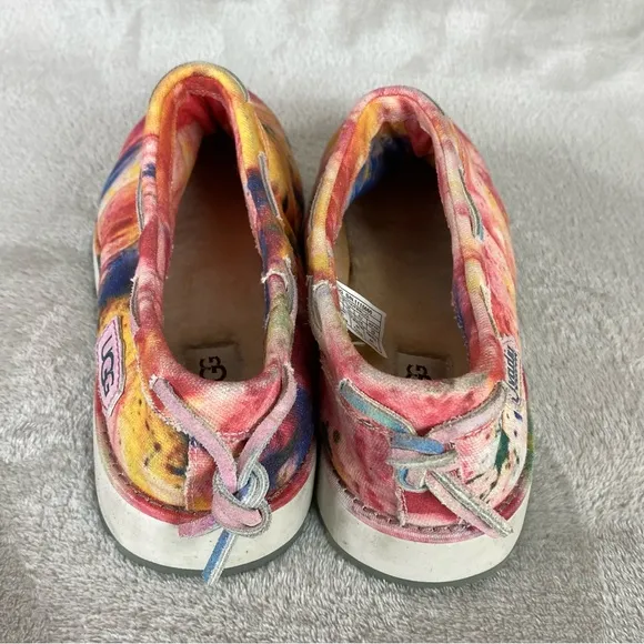 UGG X Ovadia Mens Tasman Slippers Loafer Size 11 Tie Dye Limited Edition Lined