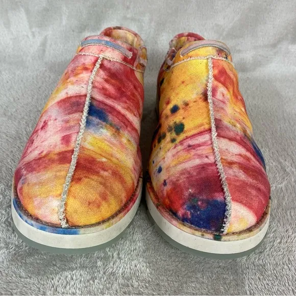 UGG X Ovadia Mens Tasman Slippers Loafer Size 11 Tie Dye Limited Edition Lined