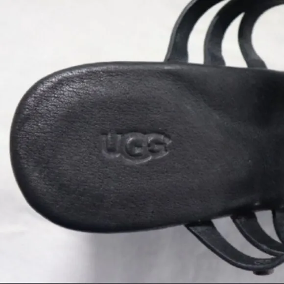 UGG Australia Mattie leather Wood Wedge