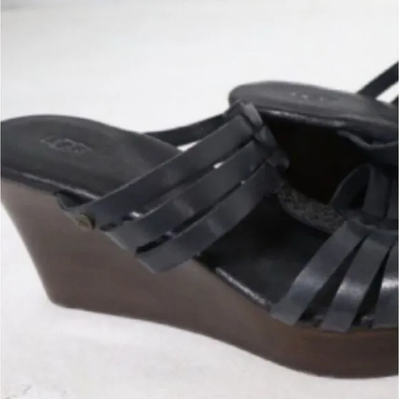 UGG Australia Mattie leather Wood Wedge