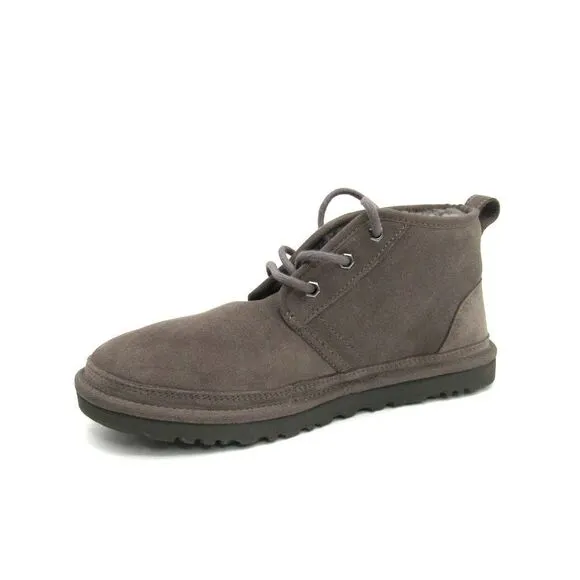UGG NEUMEL MEN'S CHUKKA ANKLE BOOTS IN CHARCOLE GRAY SZ 9