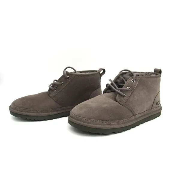 UGG NEUMEL MEN'S CHUKKA ANKLE BOOTS IN CHARCOLE GRAY SZ 9