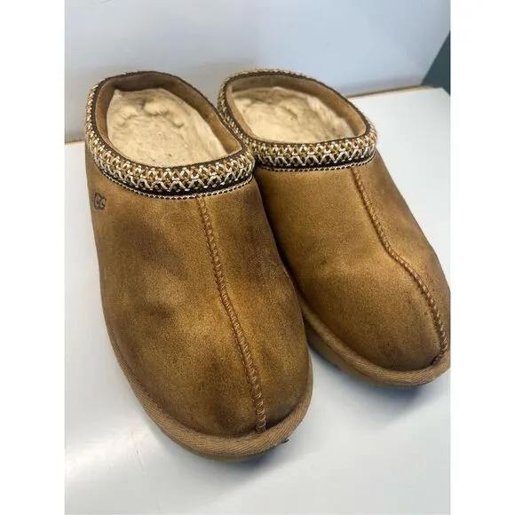UGG Tasman Women’s Slippers Suede Chestnut Shoes Size 6