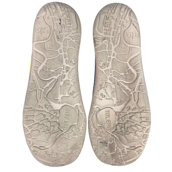 UIN Toledo Sneakers Men 10 Slip-On Canvas Abstract art pattern M1109303