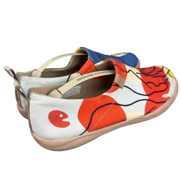 UIN Toledo Sneakers Men 10 Slip-On Canvas Abstract art pattern M1109303