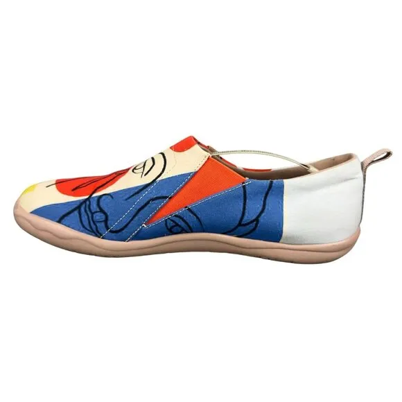 UIN Toledo Sneakers Men 10 Slip-On Canvas Abstract art pattern M1109303
