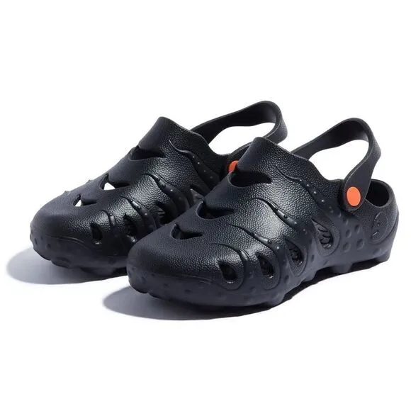 UIN Men's Garden Shoes Beach Outdoor Slippers Sandals (Ink Black Octopus I Men)