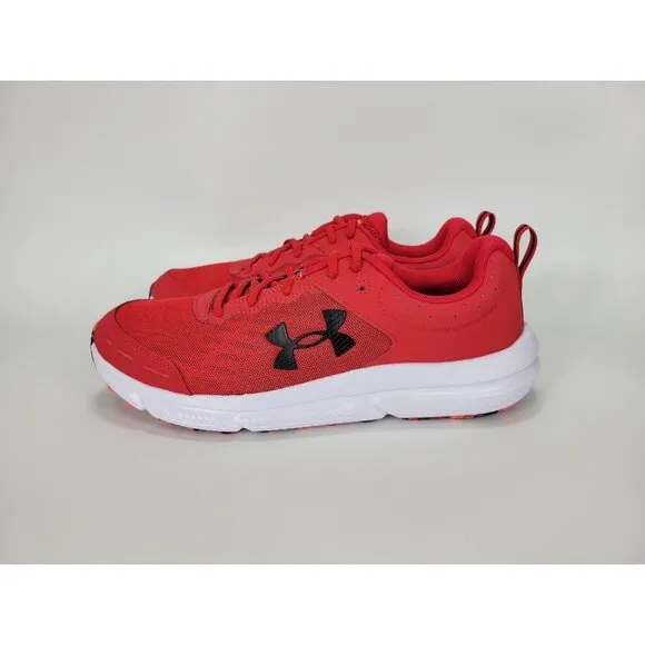 Under Armour Charged Assert 10 Shoes Sneakers Mens Size 11 Red White 3026175-600