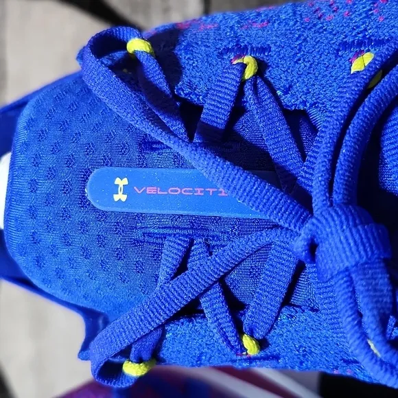 UNDER ARMOUR FLOW VELOCITI 3 BLUE/PURPLE ATHLETIC RUNNING SHOES