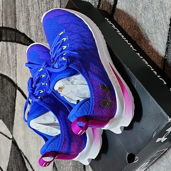 UNDER ARMOUR FLOW VELOCITI 3 BLUE/PURPLE ATHLETIC RUNNING SHOES