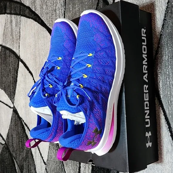 UNDER ARMOUR FLOW VELOCITI 3 BLUE/PURPLE ATHLETIC RUNNING SHOES