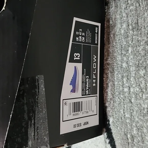UNDER ARMOUR FLOW VELOCITI 3 BLUE/PURPLE ATHLETIC RUNNING SHOES