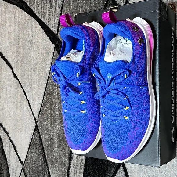 UNDER ARMOUR FLOW VELOCITI 3 BLUE/PURPLE ATHLETIC RUNNING SHOES