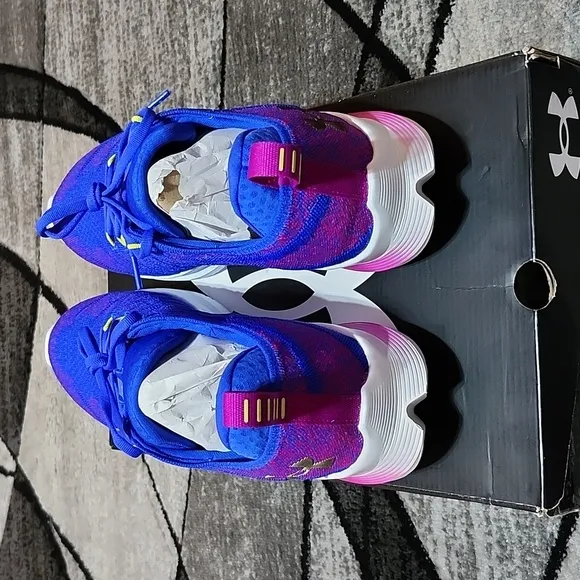 UNDER ARMOUR FLOW VELOCITI 3 BLUE/PURPLE ATHLETIC RUNNING SHOES