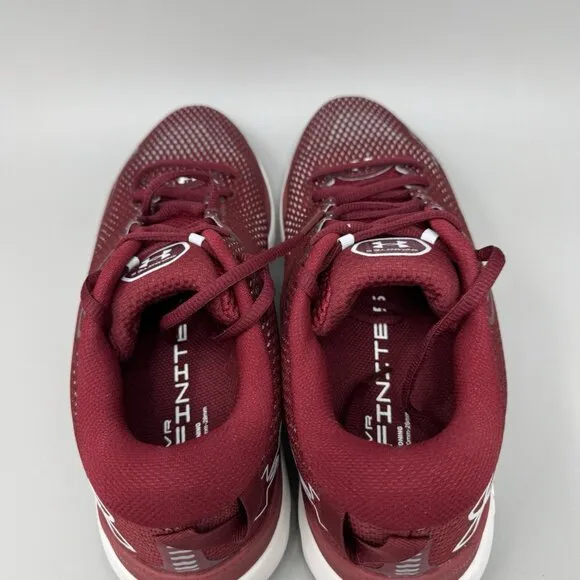 Under Armour Men's Size 9.5 HOVR Infinite 5 Team 3027423-601  Red Sneakers