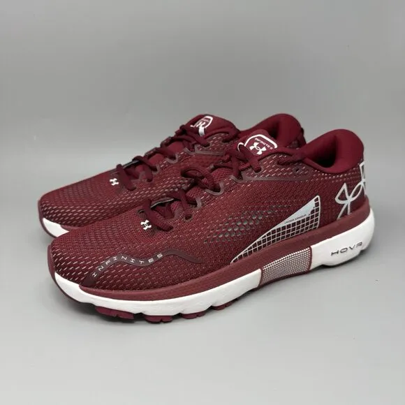 Under Armour Men's Size 9.5 HOVR Infinite 5 Team 3027423-601  Red Sneakers